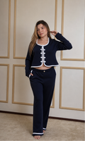 Douceur Pijama Azul Navy - 100% Algodón Peruano Tangüis