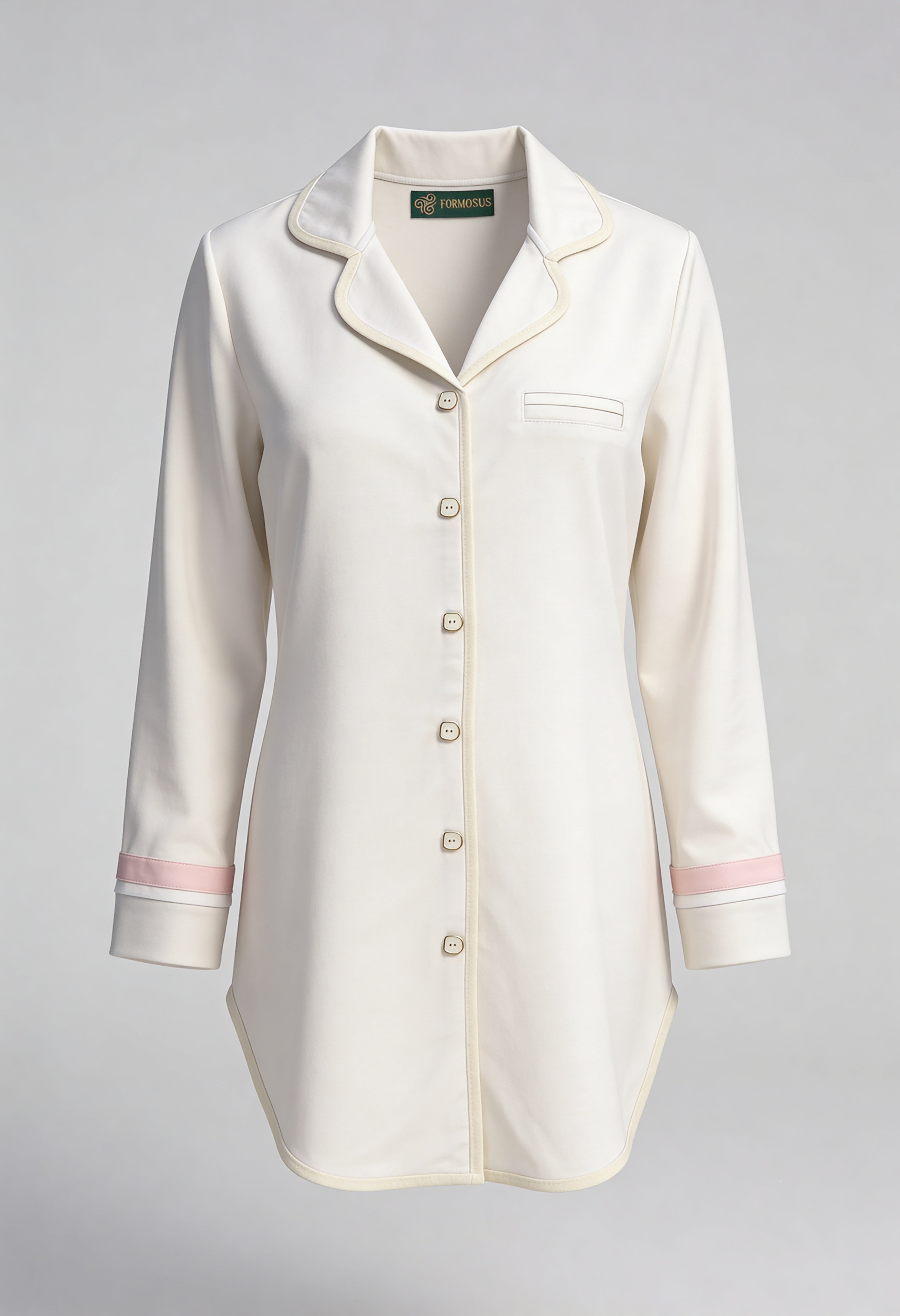 Héritage Camisón Blanco Hueso- 100% Algodón Peruano Tangüis
