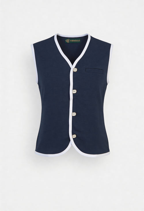Chérie Pijama Azul Navy- 100% Algodón Peruano Tangüis
