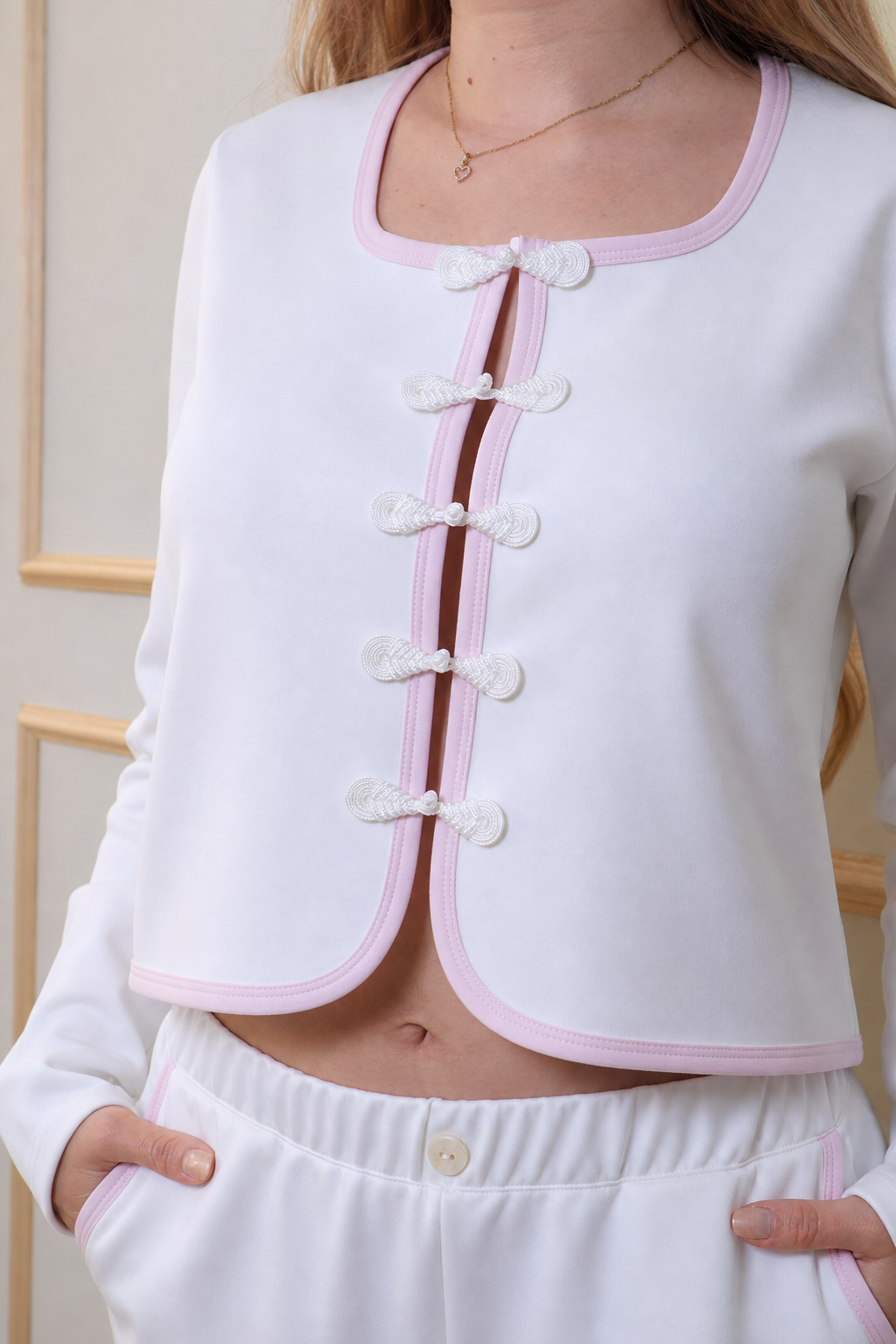 Douceur Pijama Blanca - 100% Algodón Peruano Tangüis