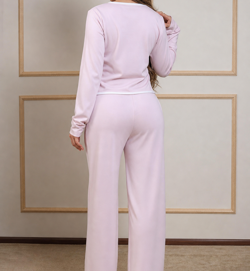Douceur Pijama Baby Rose - 100% Algodón Peruano Tangüis