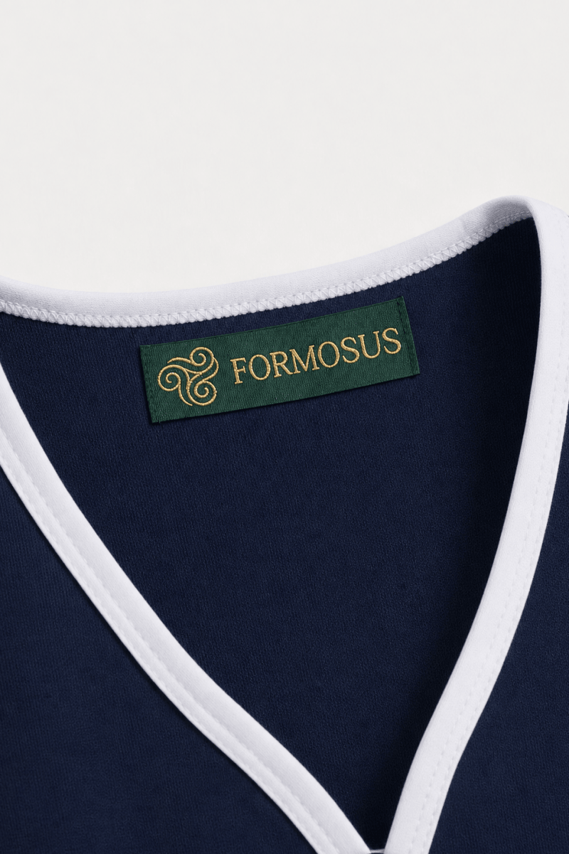 Chérie Pijama Azul Navy - 100% Algodón Peruano Tangüis - FormosusChérie Pijama Azul Navy - 100% Algodón Peruano Tangüis