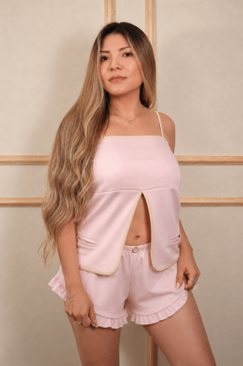 Dentelle Pijama Baby Rose - 100% Algodón Peruano Tangüis - FormosusDentelle Pijama Baby Rose - 100% Algodón Peruano Tangüis
