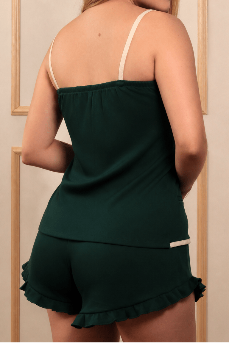 Dentelle Pijama Verde - 100% Algodón Peruano Tangüis - FormosusDentelle Pijama Verde - 100% Algodón Peruano Tangüis