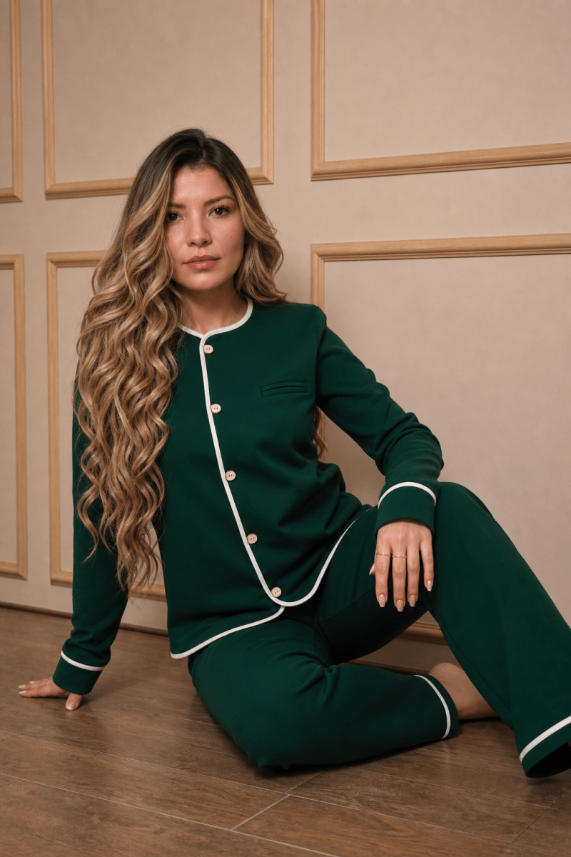 Sartoria Pijama Verde - 100% Algodón Peruano Tangüis - FormosusSartoria Pijama Verde - 100% Algodón Peruano Tangüis
